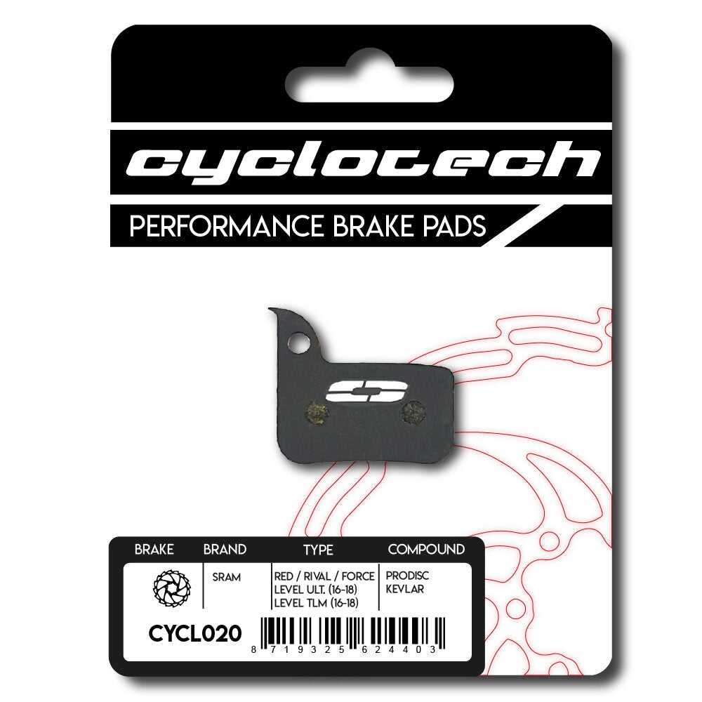 Plaquette de frein à disque Cyclo tech prodisc kevlar sram rouge rival