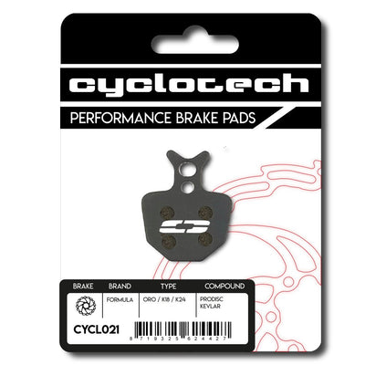 Plaquette de frein à disque Cyclo tech prodisc kevlar formula oro