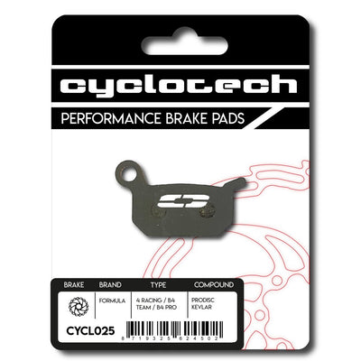 Plaquette de frein à disque Cyclo Tech prodisc kevlar formula 4racing