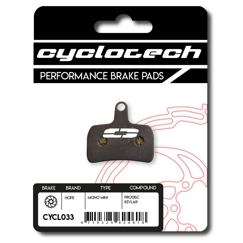 Plaquette de frein à disque Cyclo tech prodisc kevlar Hope mono mini