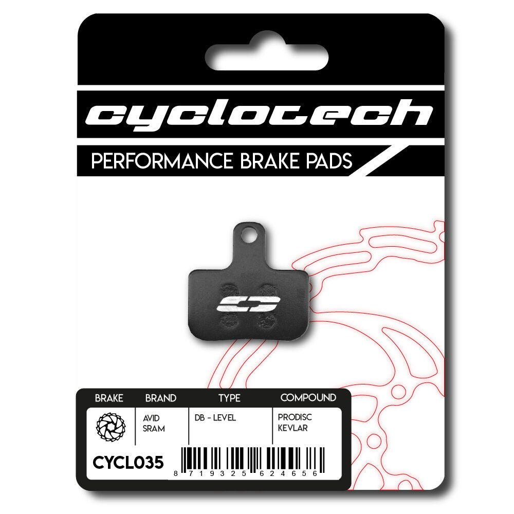 Plaquette de frein à disque Cyclo tech prodisc kevlar niveau sram