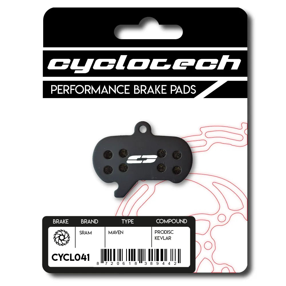 Plaquette de frein à disque Cyclo Tech prodisc kevlar sram maven