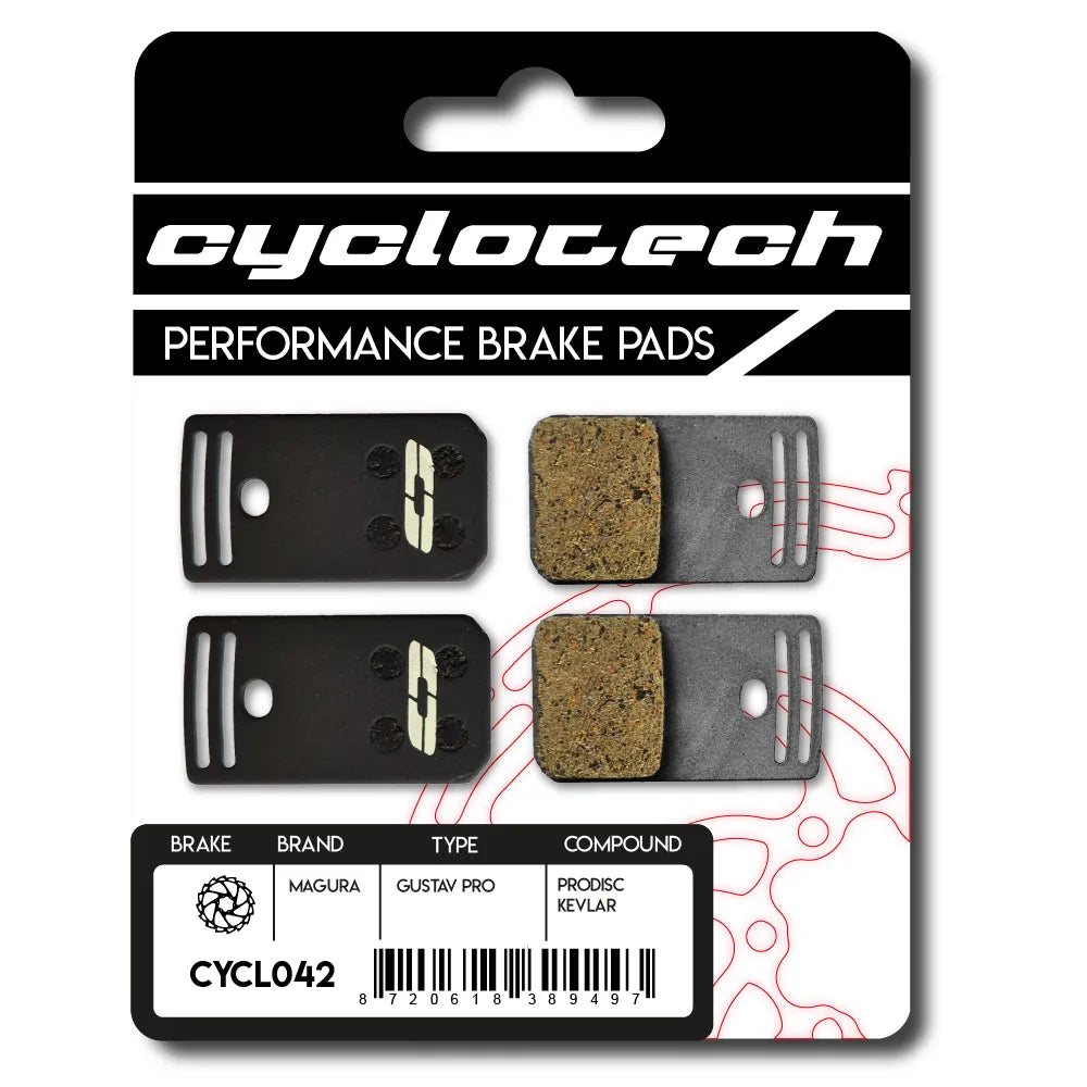 Plaquette de frein à disque Cyclo tech prodisc kevlar magura gustav pro