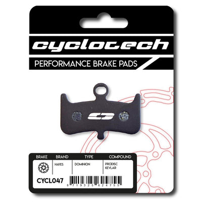 Plaquette de frein à disque Cyclo Tech prodisc kevlar hayes dominion