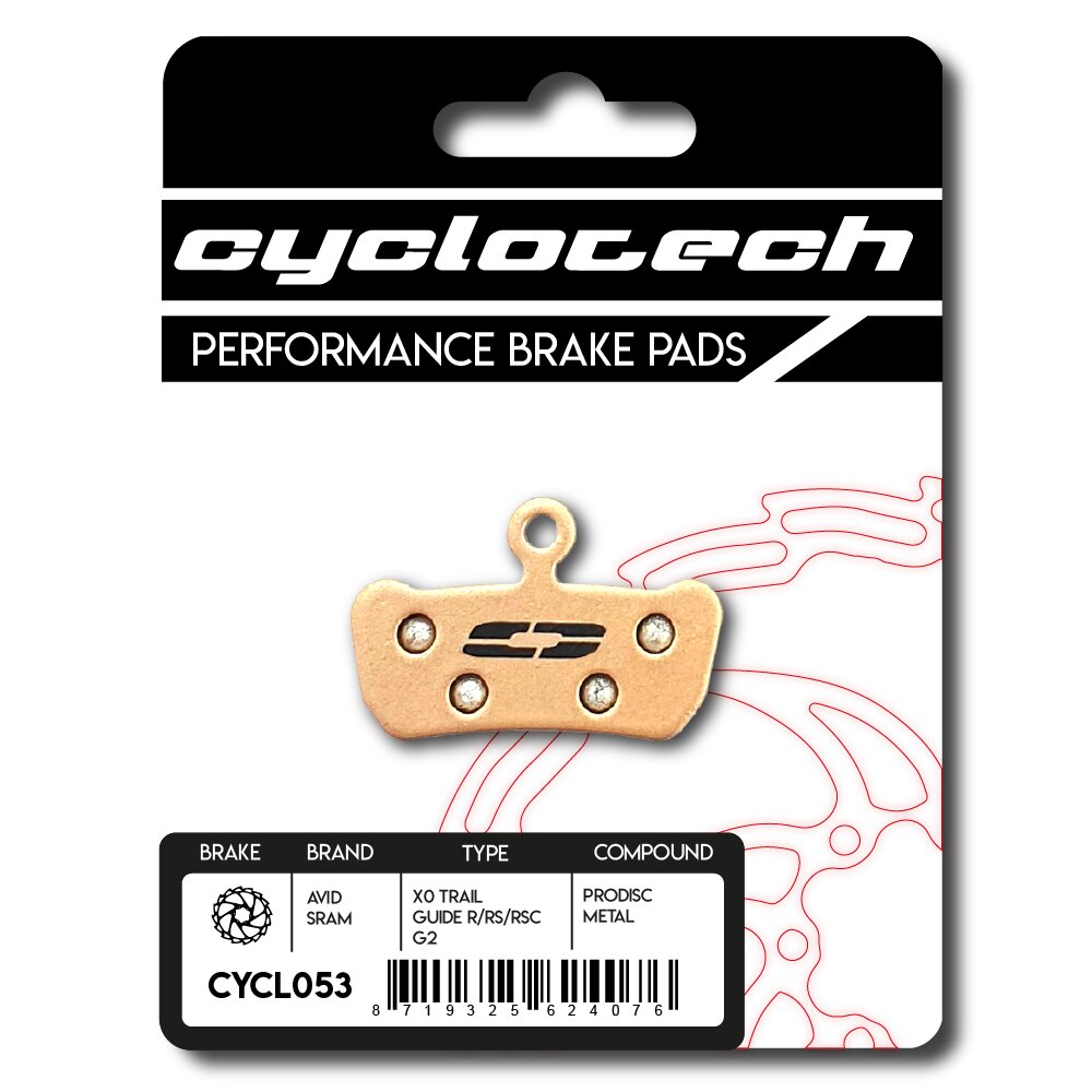Plaquette de frein à disque Cyclo tech prodisc métal sram g2