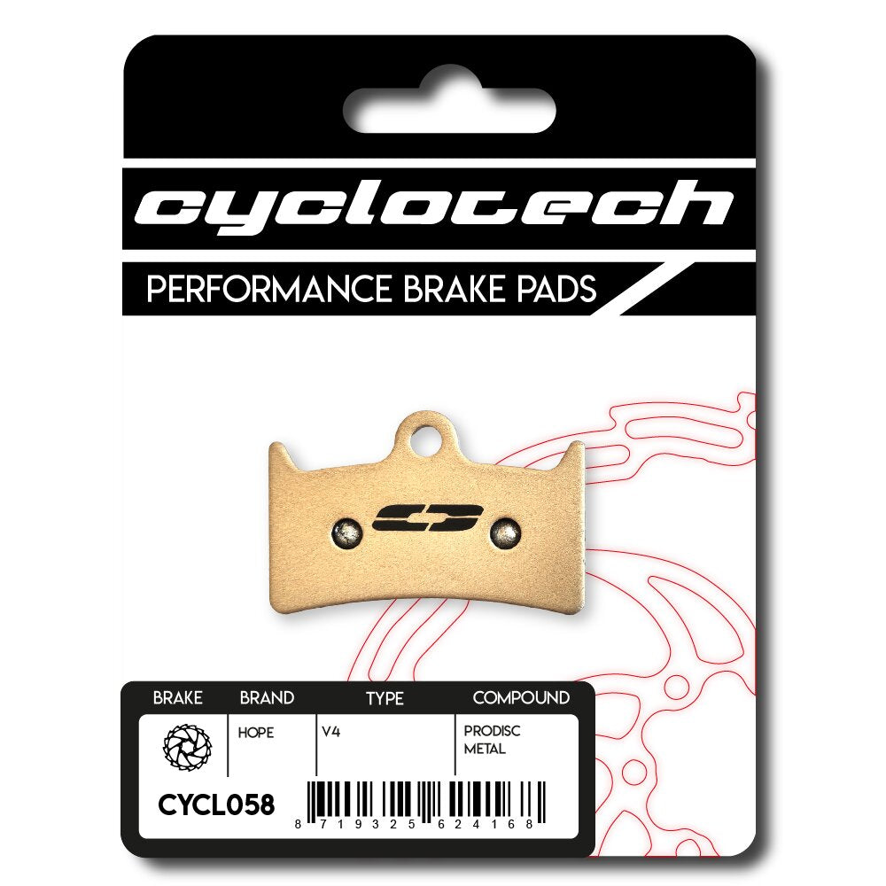 Plaquette de frein à disque Cyclo tech prodisc métal Hope V4