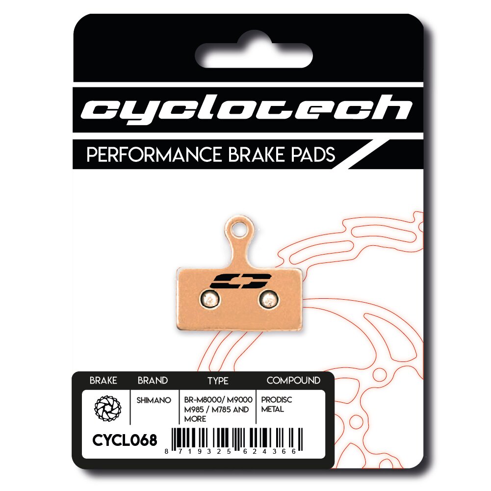 Plaquette de frein à disque Cyclo tech prodisc métal shimano xt
