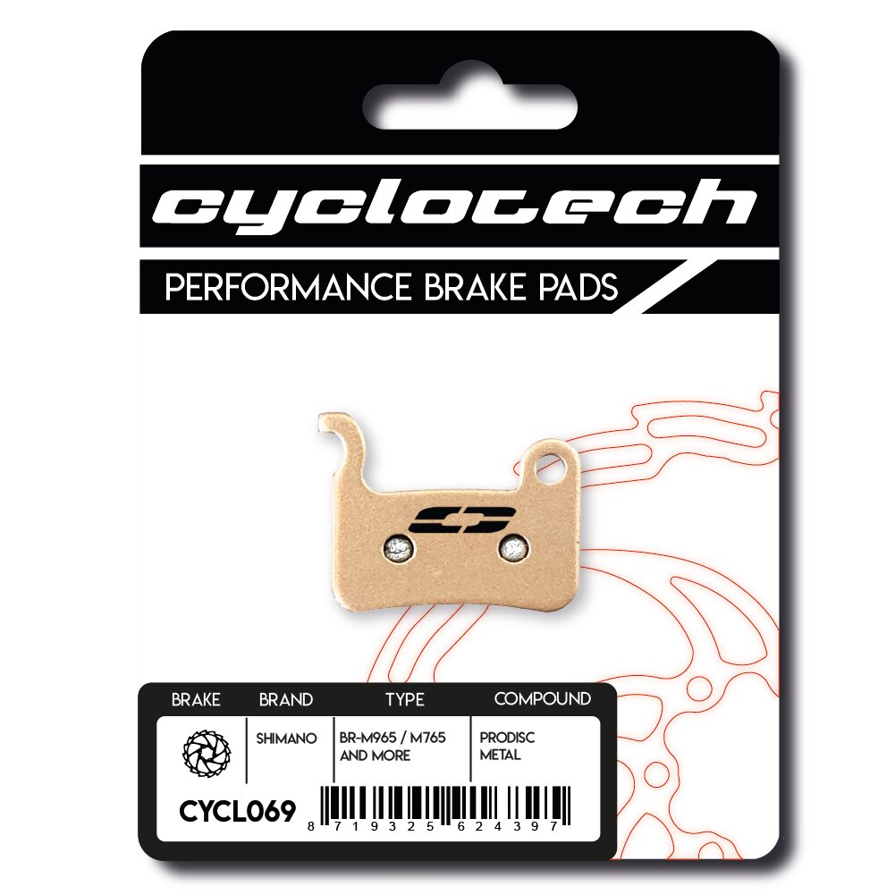 Plaquette de frein à disque Cyclo tech prodisc métal shimano xt