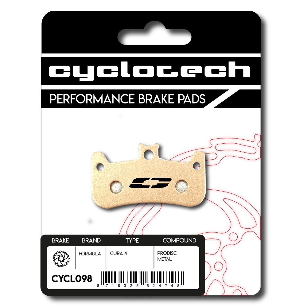 Plaquette de frein à disque Cyclo tech prodisc metal formula cura