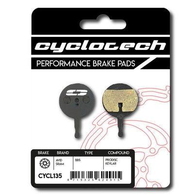 Plaquette de frein à disque Cyclo tech prodisc kevlar avid bb5