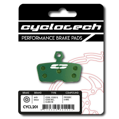 Plaquette de frein à disque Cyclo tech prodisc e-bike code sram