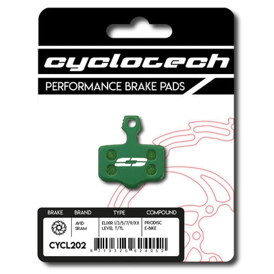 Plaquette de frein à disque Cyclo tech prodisc e-bike sram rouge