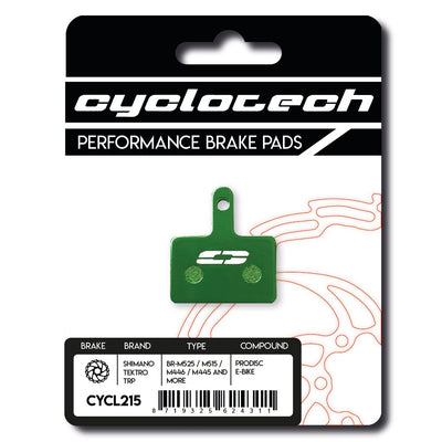 Plaquette de frein à disque Cyclo tech prodisc vélo électrique shimano SLX