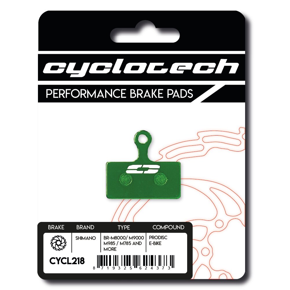 Plaquette de frein à disque Cyclo tech prodisc vélo électrique shimano xt
