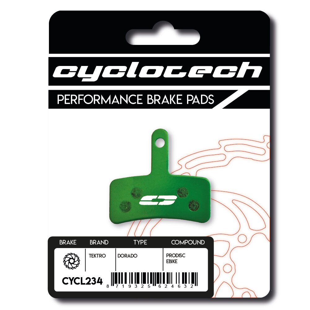 Plaquette de frein à disque Cyclo tech prodisc e-bike tektro dorado