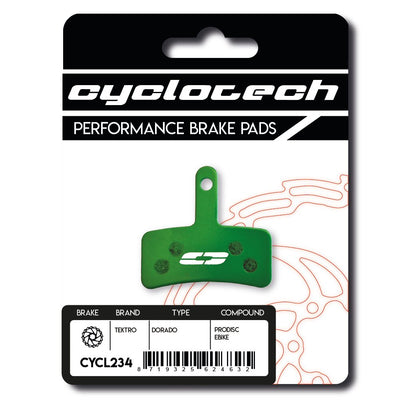 Plaquette de frein à disque Cyclo tech prodisc e-bike tektro dorado
