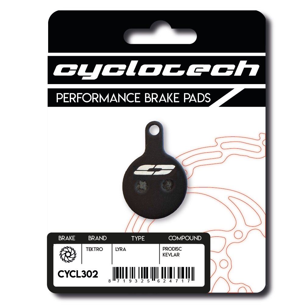 Plaquette de frein à disque Cyclo tech prodisc kevlar tektro lyra