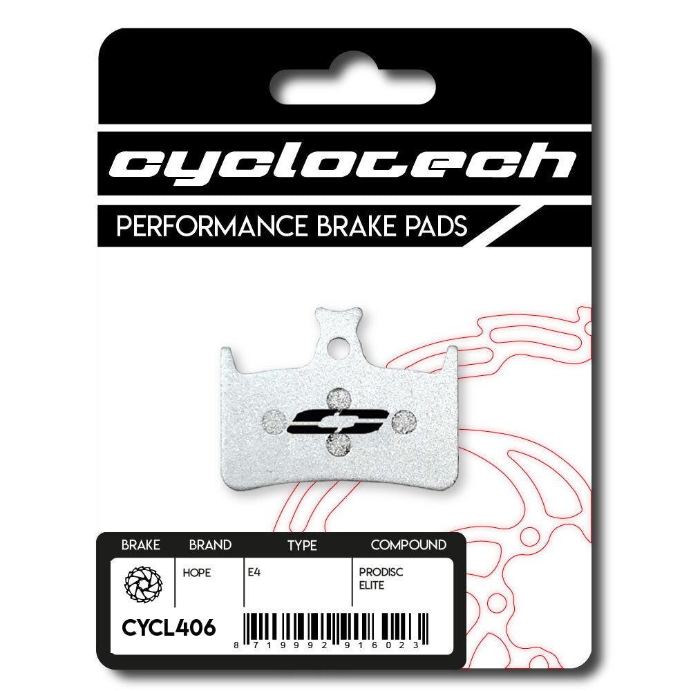Plaquette de frein à disque Cyclo tech prodisc Elite Hope E4