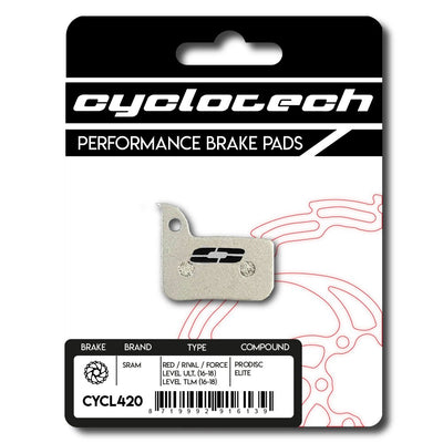 Plaquette de frein à disque Cyclo tech prodisc Elite sram rouge