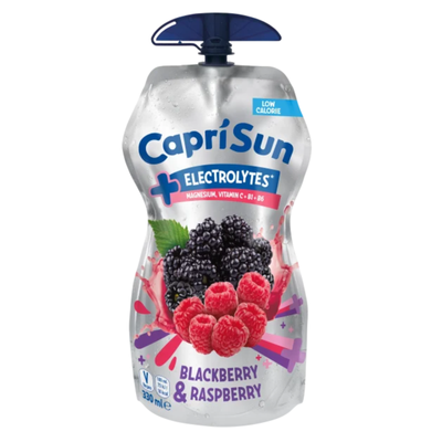 Capri-sun +électrolytes noirb framboiseb pochette 330 ml