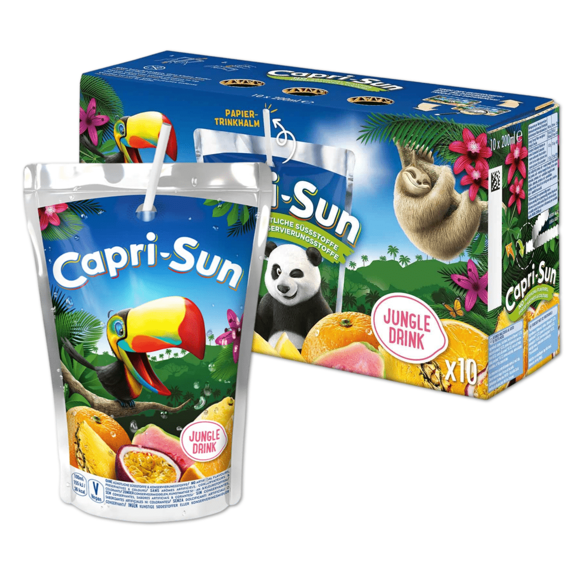 Capri-sun boisson capri sun jungle (d) 200ml (4x 10 pièces)