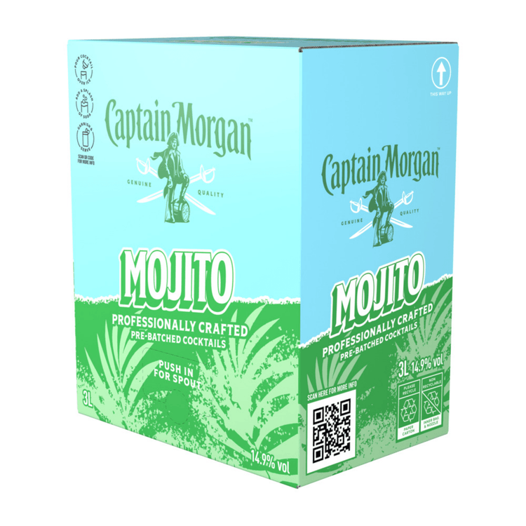 Captain Morgan Captain Morgan mojito bag-in-box (3 litres)