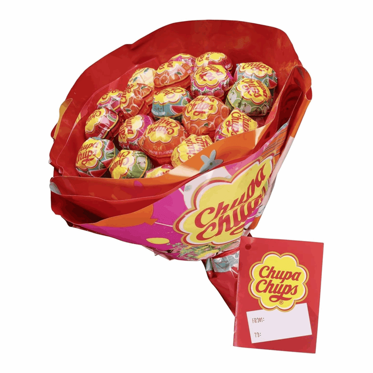 Chupa chups bouquet de fleurs 19 sucettes 228g (6 pièces)