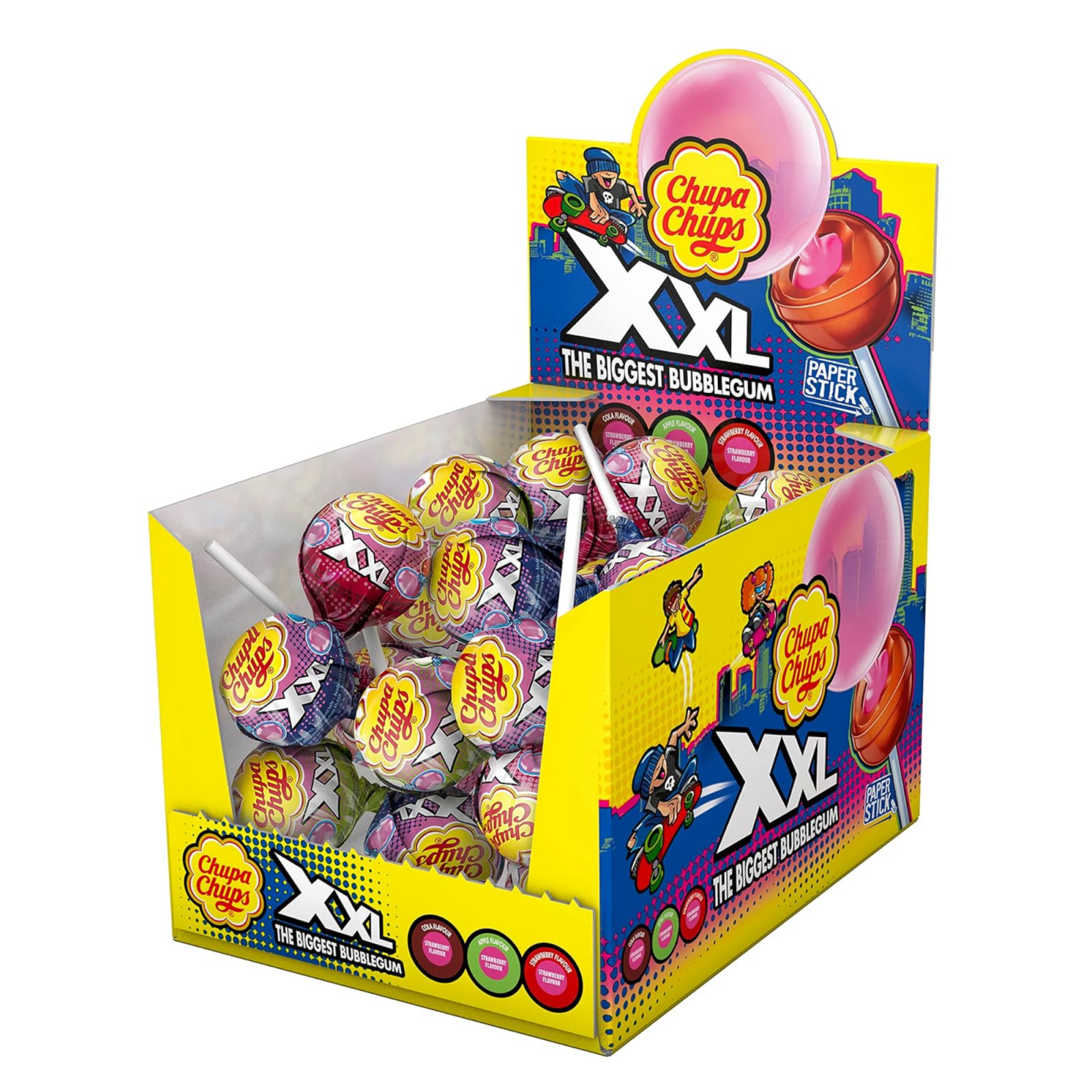 Sucette Chupa Chups xxl avec bubblegum (25 pièces) (copie)