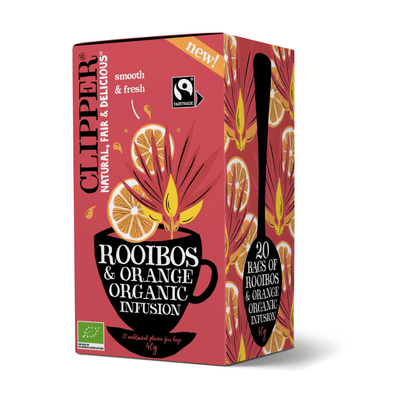 Clipper rooibos orange bio (4x 20 pièces)