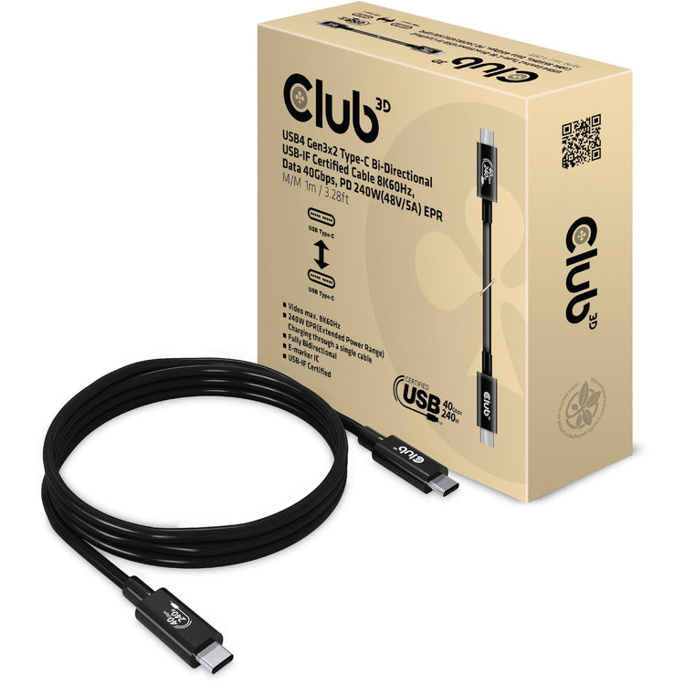 Club 3D USB4-C Gen2x2 Bidirectionnel