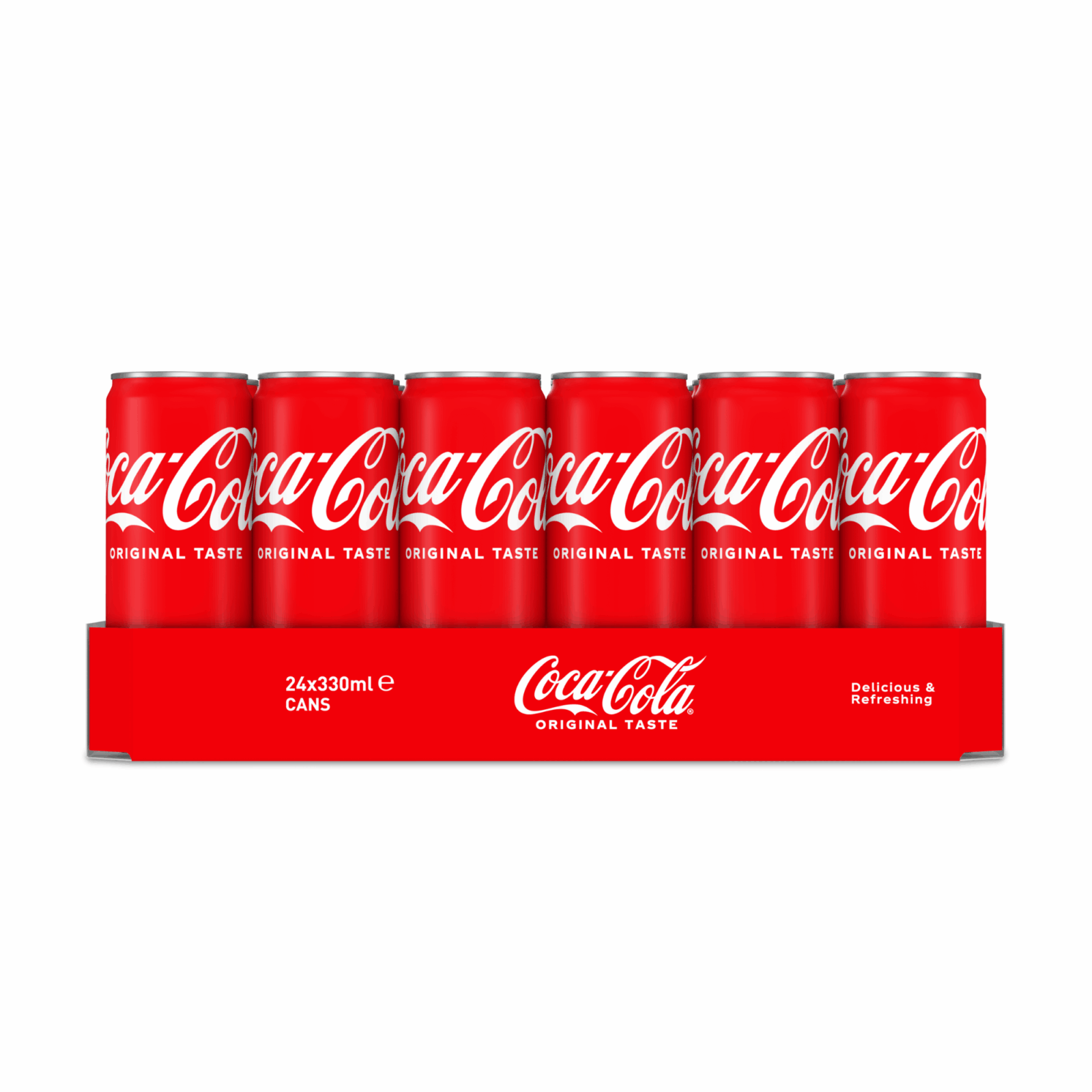 Canette régulière de Coca-Cola (24x 33cl)