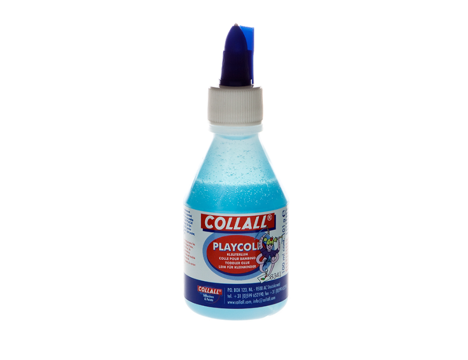 Collall Playcoll Blue Children's Glue sur l'eau - 100 ml basé