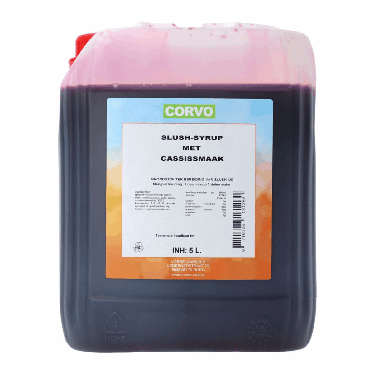 Sirop de cassis Corvo (5 litres)