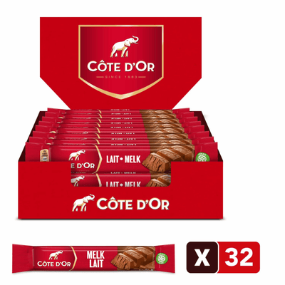 Barre de lait Côte d'Or (32x 47gr)