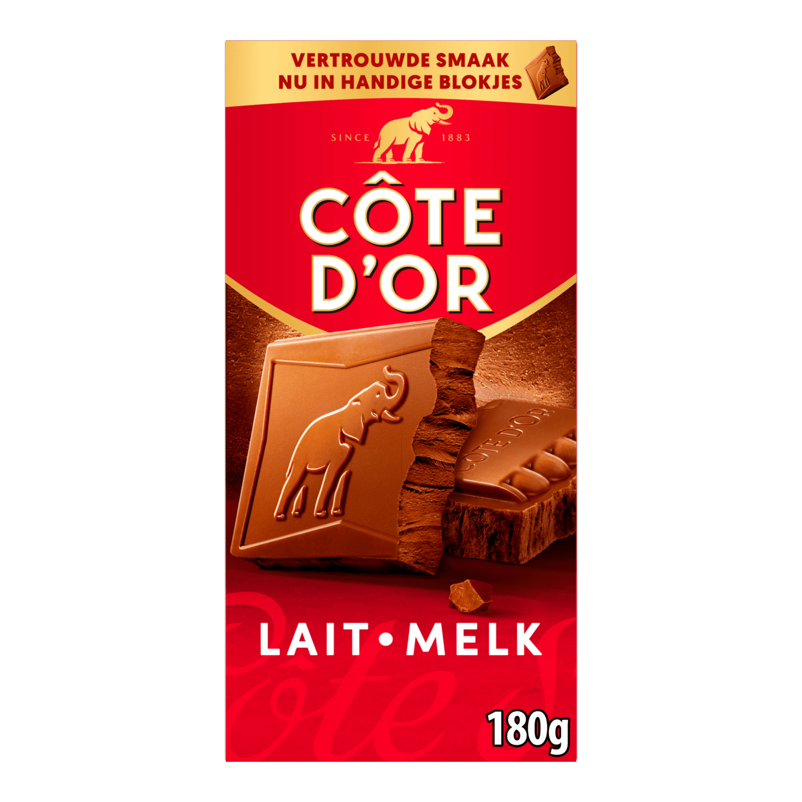 Lait en comprimés original Côte d'Or (18x 180gr)