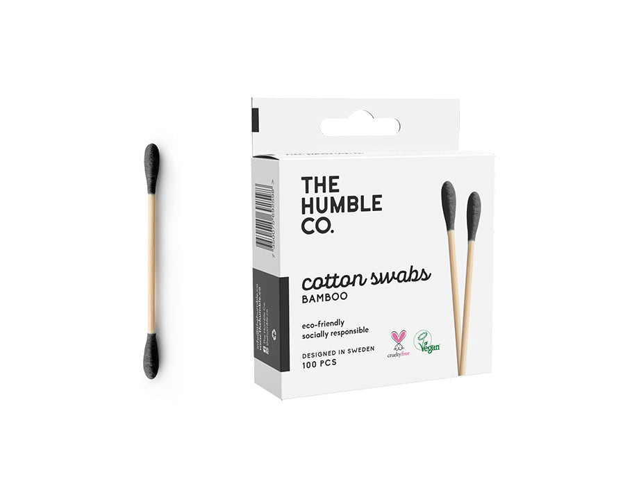 The Humble Co. Bamboo Cotton Swabs - Black