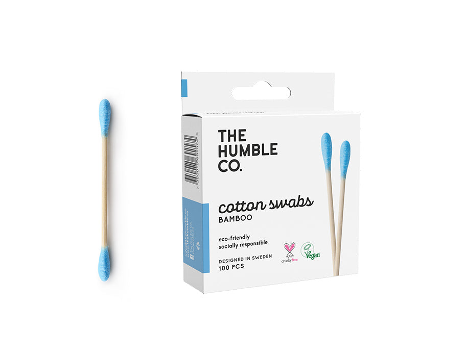 The Humble Co. Bamboo Cotton Swabs - Bleu