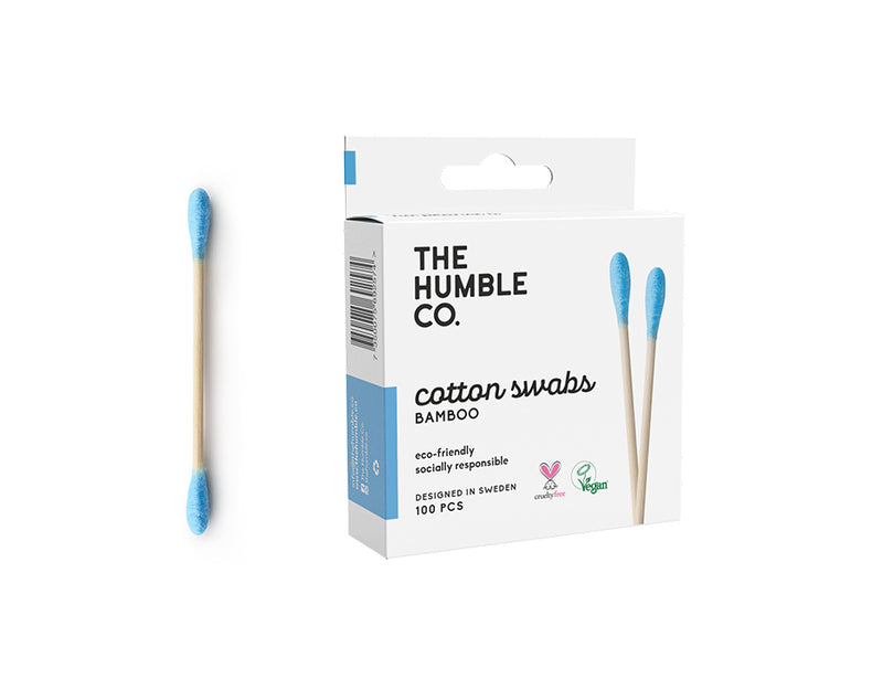 The Humble Co. Bamboo Cotton Swabs - Bleu