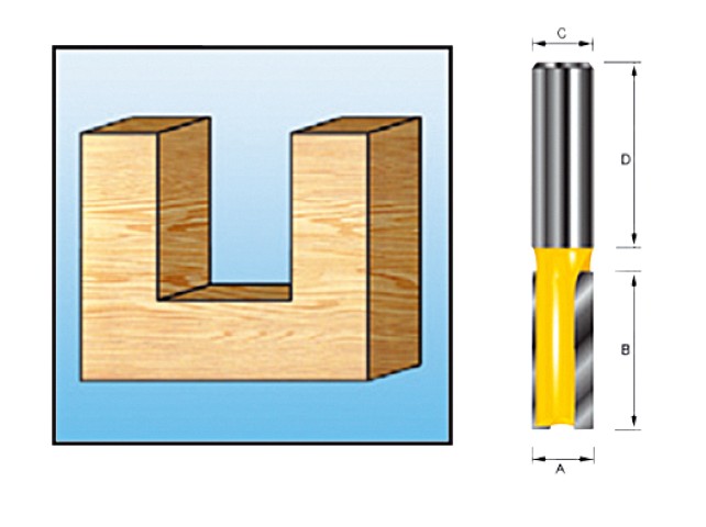 Accessoires Makita fraise à rainurer hm 4mm s=6 - d-09226