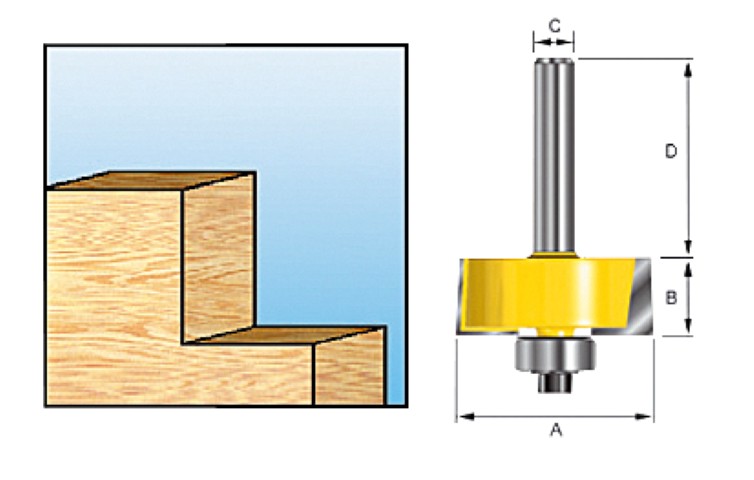 Accessoires Makita fraise à feuillure hm 31.8mm s8 - d-11520