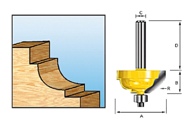 Accessoires Makita cadre creux prof.fr+l.hm 28.6 s=8 - d-11673
