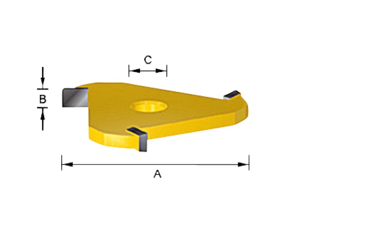 Makita accessoires couteau à rainure hm 4.0mm - d-12061