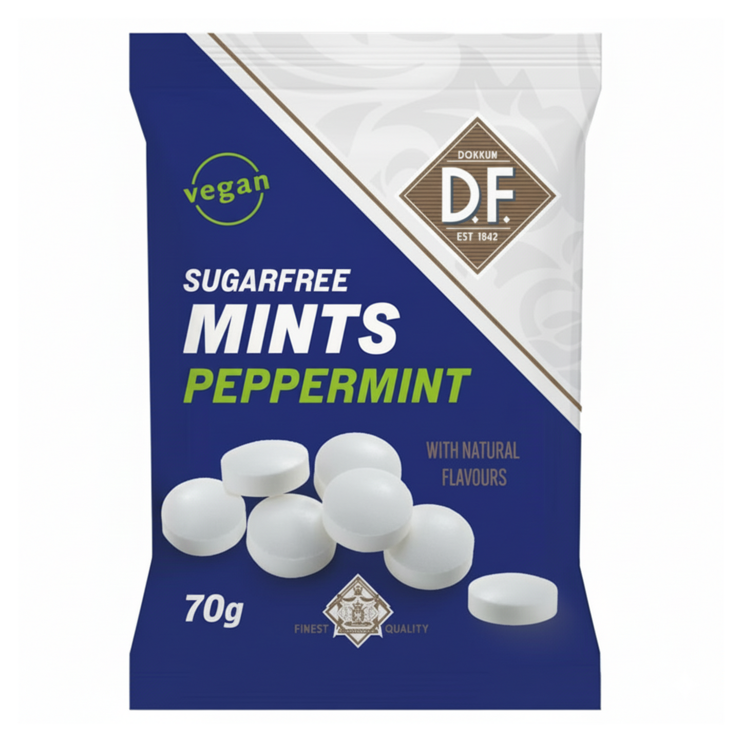 D.f. menthe poivrée sans sucre en sachet (12x 70g)