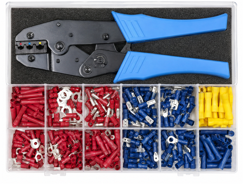 Assortiment de cosses Tirex isolées 360 pièces avec pince