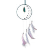 Black Half Maan Dreamcatcher avec Agate