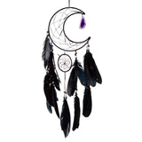 Catcher de rêve de Half Moon White avec Agate - afbeelding 2