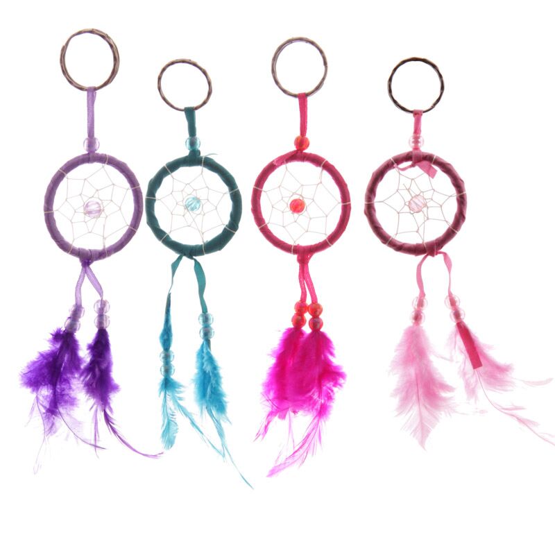 Mini Feathers Catchers de rêve Chaînes clés