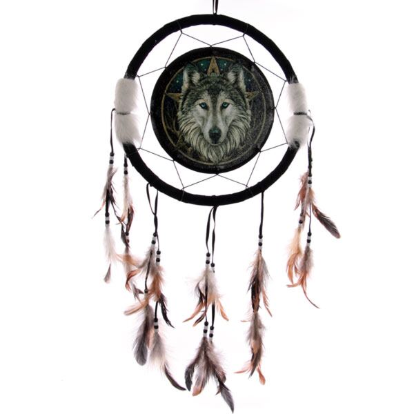 Lisa Parker Dreamcatcher - Wolf Head 33cm
