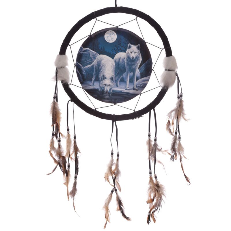 Lisa Parker Winter Wolf Dreamcatcher 33cm