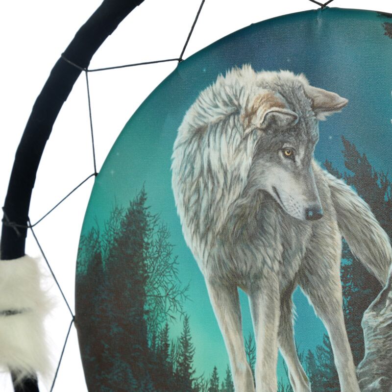 Lisa Parker Spirit Wolf Dream Catcher 60cm